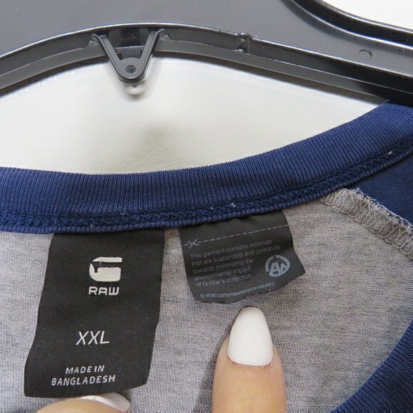 G-STAR‎ RAW Buckston Raglan Crew Neck T-Shirt sz XXL - Picture 4 of 7